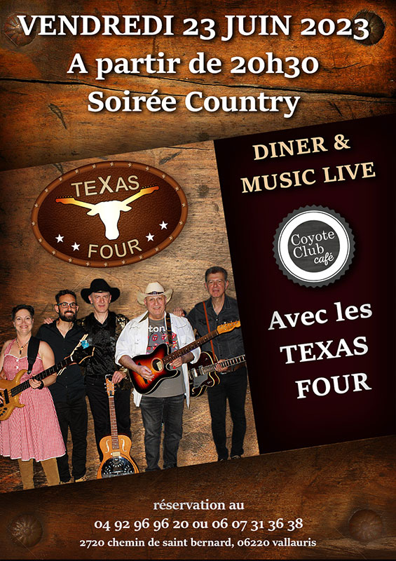 Affiche Concert Coyote Club