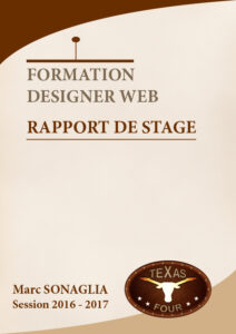 Rapport de Stage Designer-Web Couverture