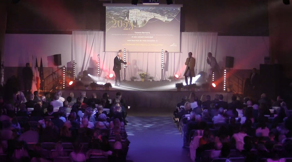 Cérémonie des voeux du maire de Carros à la population