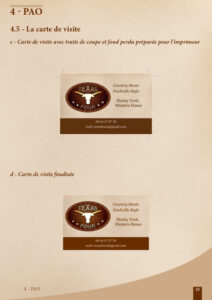 Carte de visite Texas Four