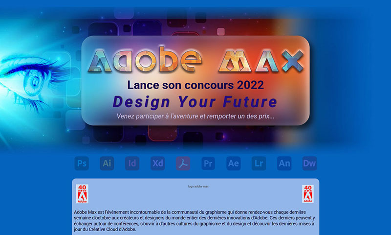 Site Adobe Max – Design Your Future